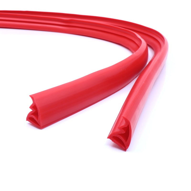 Red Irregular Shape Silicone strip